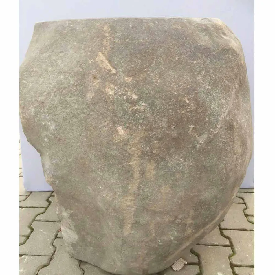 Design badrumsfat i natursten Hav, unikt stycke Viadurini