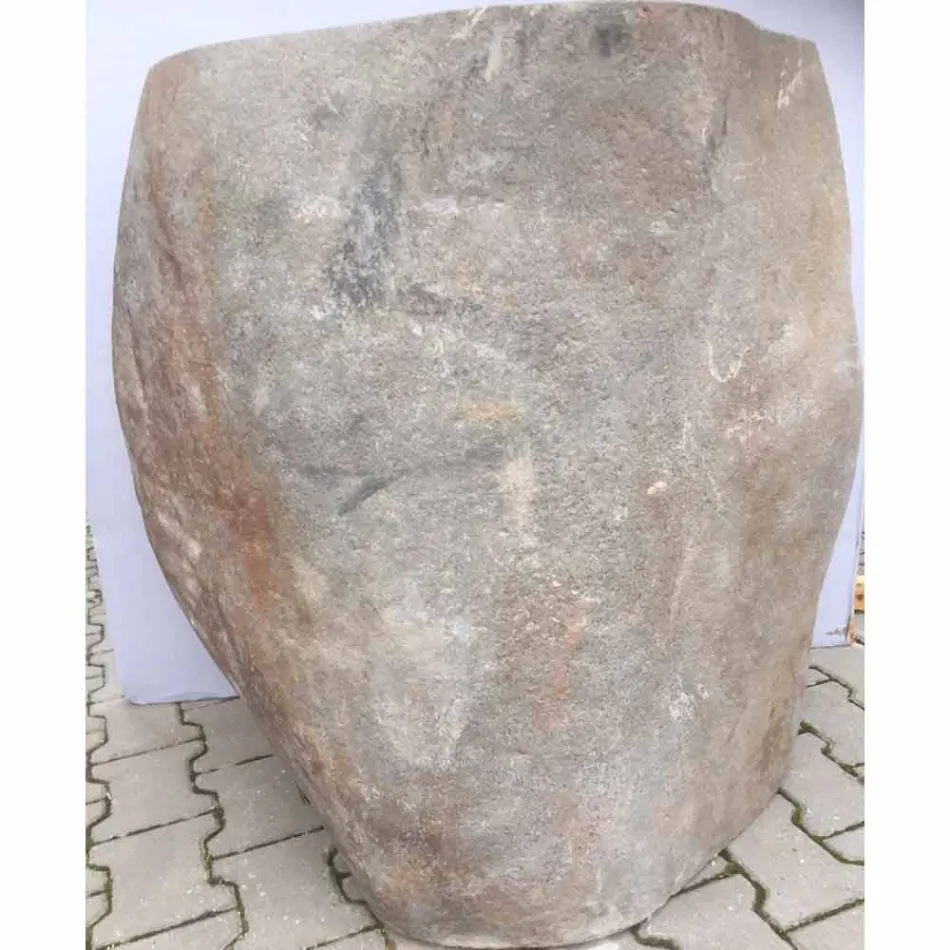 Design badrumsfat i natursten Hav, unikt stycke Viadurini