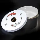 Vit design badrumstvättställ i eldfast lera Tillverkad i Italien - Tatiana Viadurini