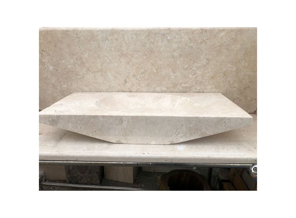 Handgjord design badrumsavlopp i grå Vox sten Viadurini