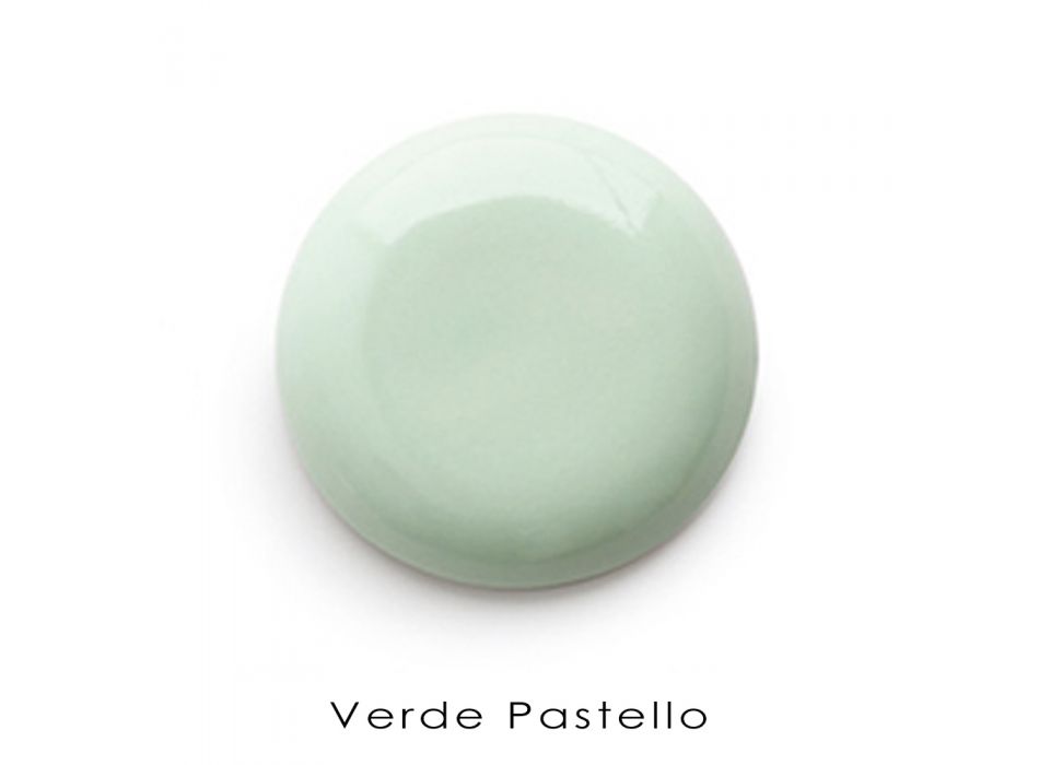 Fristående badrumstvättställ i vit och färgad keramik 42 cm - Meridiano Viadurini