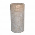 Fristående tvättställ i marmor elfenben Cylindrisk form - Cremino