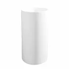 Fristående handfat i badrum i vitt harts med cylindrisk form - Libertine Viadurini