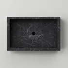 Badrumstvättställ i marmoreffekt Porslin Stengods Tillverkat i Italien - Ludmilla Viadurini