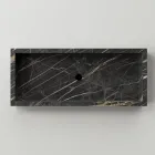 Badrumstvättställ i marmoreffekt Porslin Stengods Tillverkat i Italien - Ludmilla Viadurini