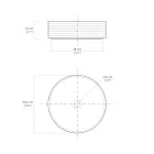Handfat i handsvarvat porslinsstengods Made in Italy - Dart Viadurini