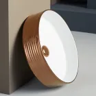 Handfat i handsvarvat porslinsstengods Made in Italy - Dart Viadurini