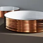 Handfat i handsvarvat porslinsstengods Made in Italy - Dart Viadurini