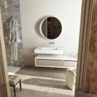 Centralt handfat med designer badrumstopp tillverkat i Italien Gemona Viadurini