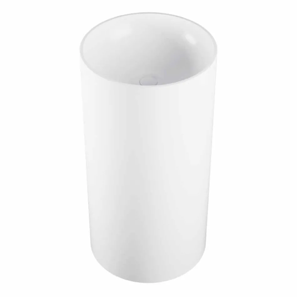 Ground frittstående cylindriskt handfat producerat i Italien, Rumo Viadurini