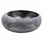 Rundformad bänkskål i handgjord marmor, Bubbio Viadurini