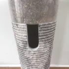 Konisk kolonn handfat i natursten Iga, unikt stycke Viadurini