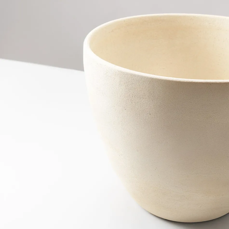 Konisk diskho i handdrejad eldfast lera - Orbite Viadurini