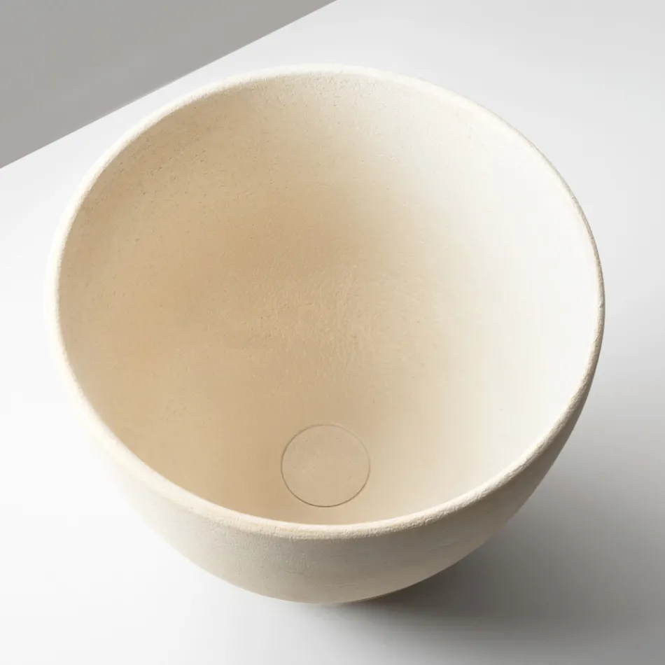 Konisk diskho i handdrejad eldfast lera - Orbite Viadurini