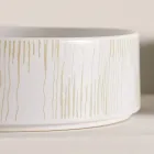 Bänkskiva tvättställ för badrummet i porslinsstengods tillverkat i Italien - kuvert Viadurini