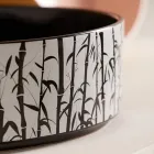 Bänkskiva tvättställ för badrummet i porslinsstengods tillverkat i Italien - kuvert Viadurini