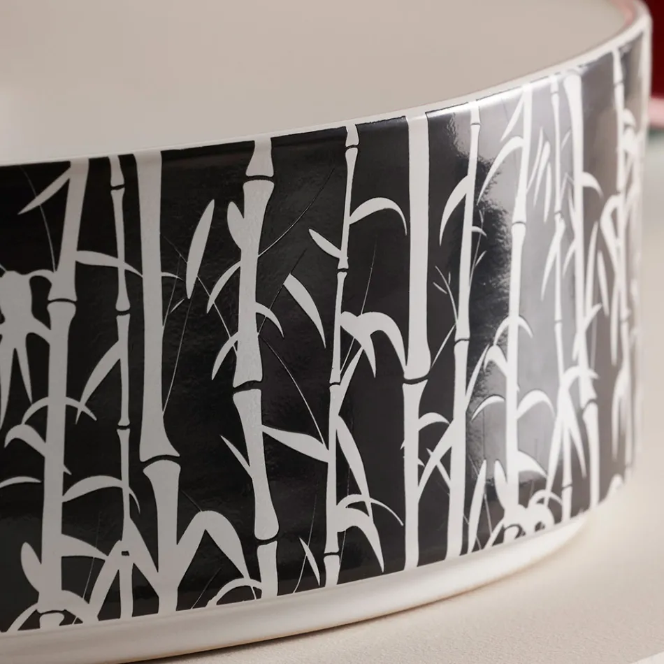 Bänkskiva tvättställ för badrummet i porslinsstengods tillverkat i Italien - kuvert Viadurini