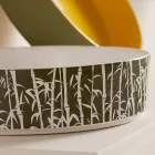 Bänkskiva tvättställ för badrummet i porslinsstengods tillverkat i Italien - kuvert Viadurini