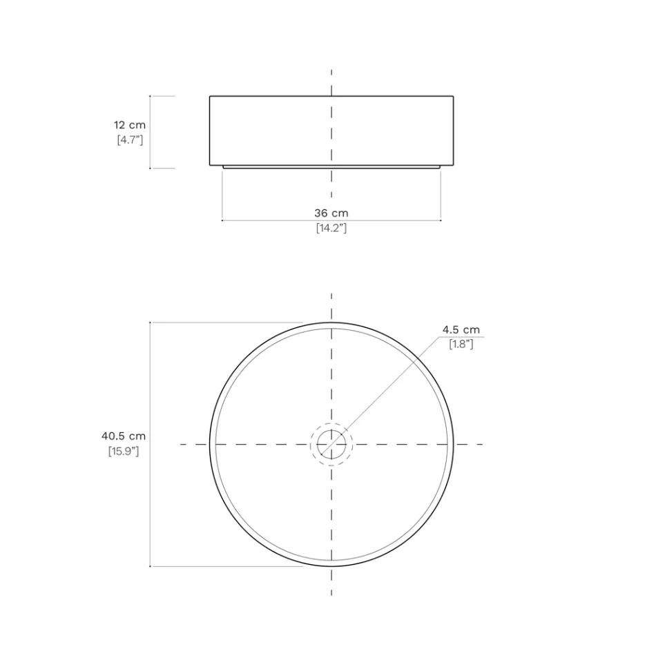 Bänkskiva tvättställ för badrummet i porslinsstengods tillverkat i Italien - kuvert Viadurini