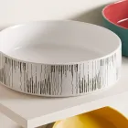 Bänkskiva tvättställ för badrummet i porslin stengods tillverkat i Italien - kuvert Viadurini