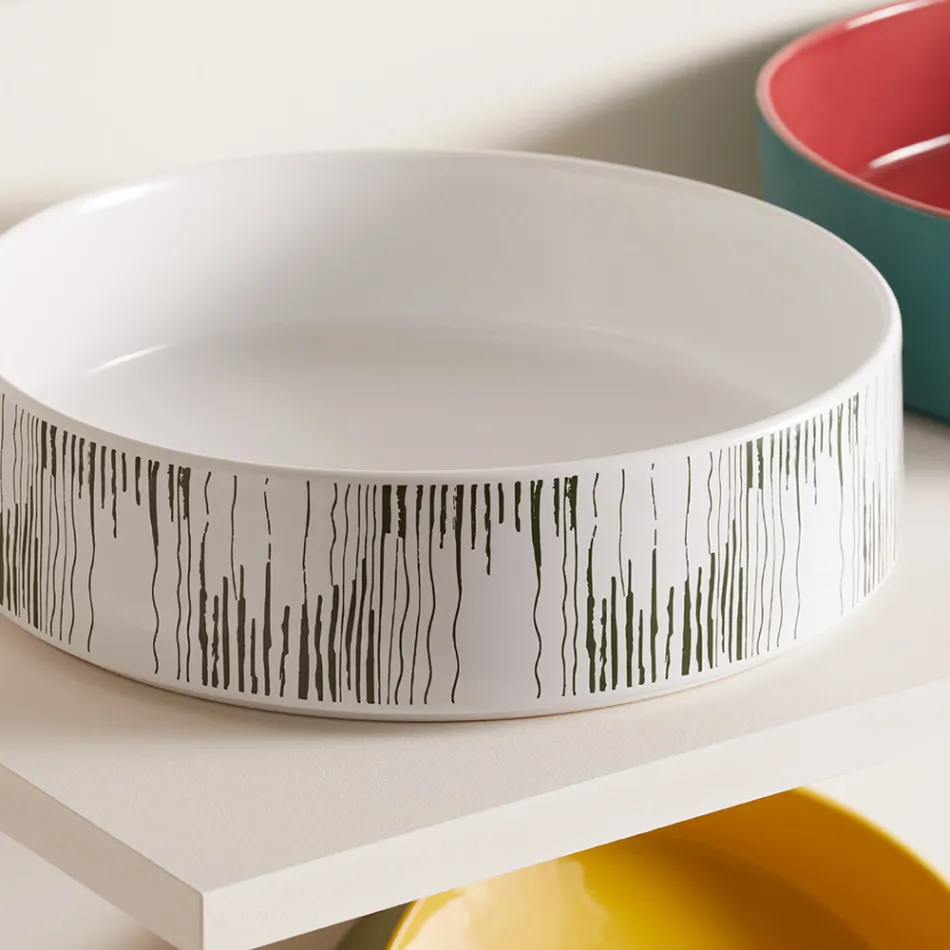 Bänkskiva tvättställ för badrummet i porslin stengods tillverkat i Italien - kuvert Viadurini