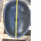 Handfat bänkskiva i modern flod natursten - Aurea Viadurini