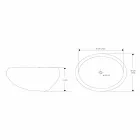 Handfat bänkskiva i modern flod natursten - Aurea Viadurini