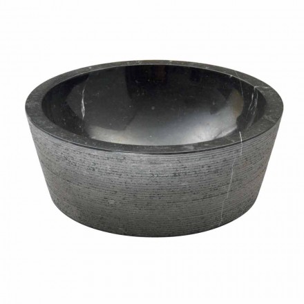 Tvättställ Stöd Cylindrisk sten Natural Beige Ampat Viadurini