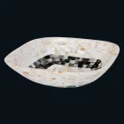 Bänkskivan tvättställ med insatser i Bea skal, enda stycke Viadurini