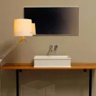 Bänkskivan med neoklassisk keramisk design gjord i Italien Debora Viadurini