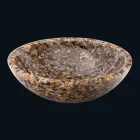 Bänkkonstruktionsstöd i konstharts och agat sten Ofelia Viadurini