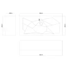 Brill modernt design tvättställ, tillverkat i Italien Viadurini