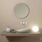 Vita keramiska python design handfat gjord i Italien Glansigt Viadurini