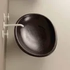 Countertop design keramisk svart python handfat gjord i Italien Glossy Viadurini