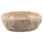 Design bänkhandfat handgjort i erosimarmor, Busseto Viadurini