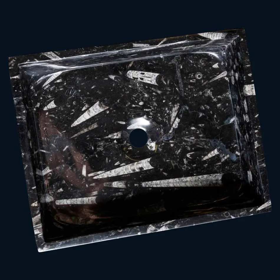 Handfat design understödja marmor Ozzy, en bit Viadurini