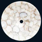 Handfat utformning support kristallint sten Poncho Viadurini