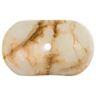 Design tvättställ i Lana onyxsten, handgjorda Viadurini