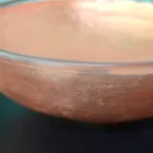 Design bänkskiva tvättställ i transparent harts och koppar - Salvatore Viadurini