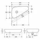 Modernt design keramiskt handfat tillverkat i Italien Sofia Viadurini