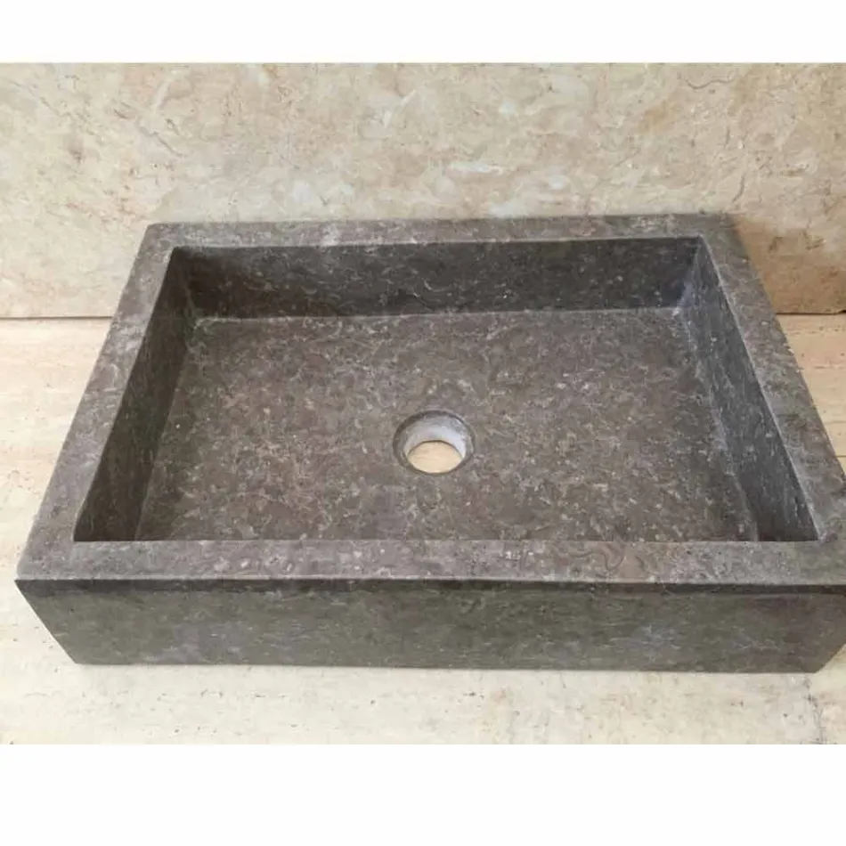 Jeff endelad handfat i natursten Viadurini