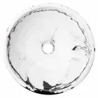 Rund design diskbänk tvättställ i harts, Bussoleno Viadurini