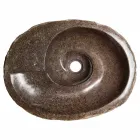 Modernt design handfat i flodsten, Busca Viadurini