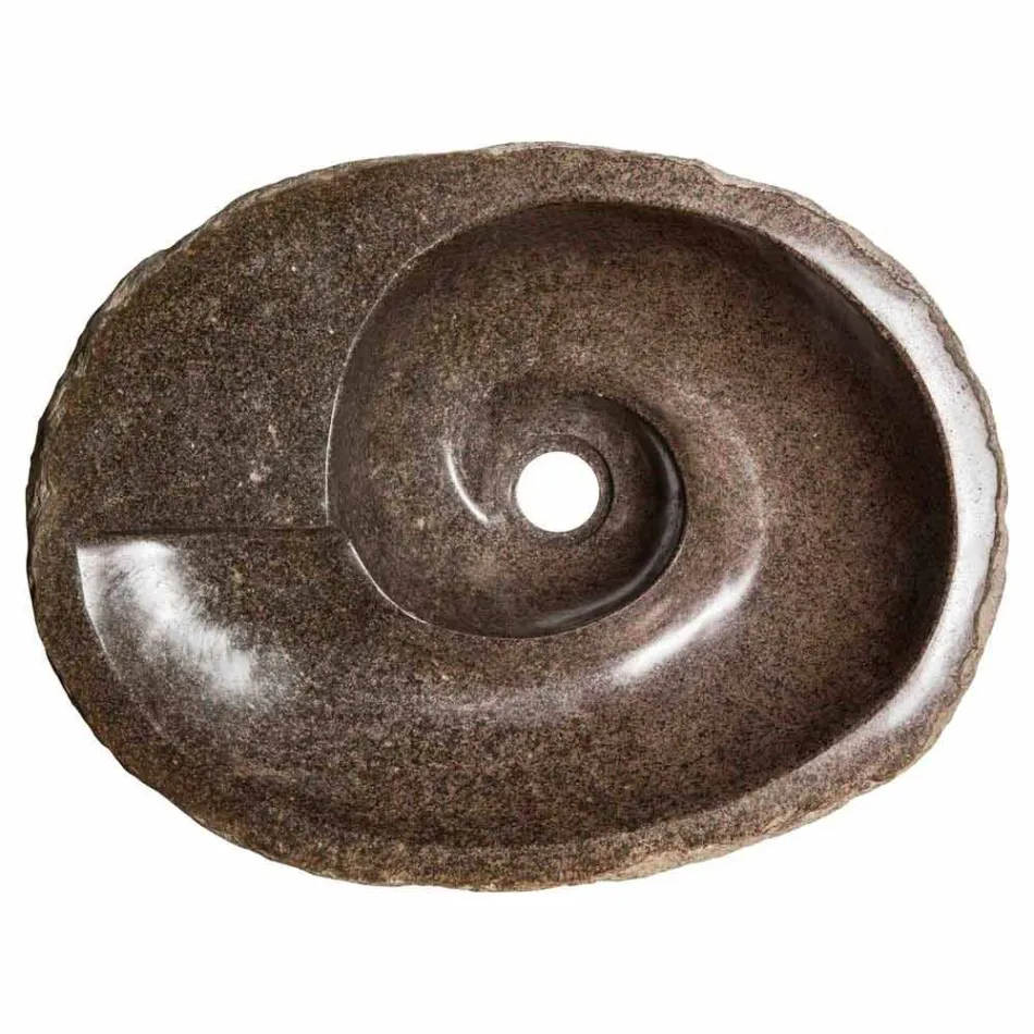 Modernt design handfat i flodsten, Busca Viadurini