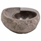 Modernt design handfat i flodsten, Busca Viadurini