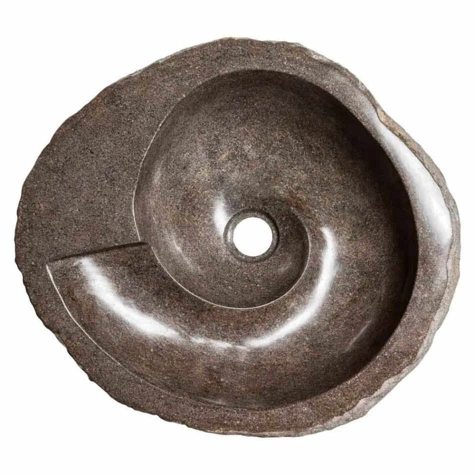 Modernt design handfat i flodsten, Busca Viadurini