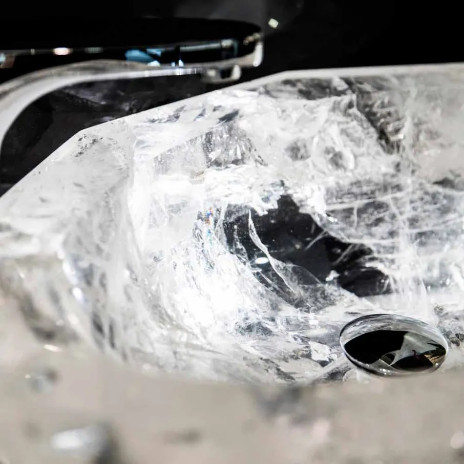 Bordtennis handfat handgjord i Rocca di Rocca Crystal - Falvaterra Viadurini