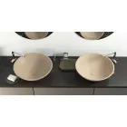 Modernt cirkulärt frittstående handfat tillverkat i Italien, Donnas Viadurini