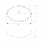 Ovala fristående tvättställ som tillverkas i Italien, Frascati Viadurini