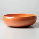 Raku lerdiskho med metallisk krakelerad lyster - Prisma Viadurini